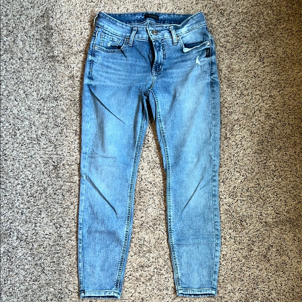 Silver Jeans Women's Skinny Jeans - Light Blue